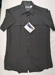 Blauer 8460 Mens Medium Short Sleeve Wool Blend Black M (15-15.5) New NWT