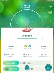 Pokemon Wimpod Shiny Go