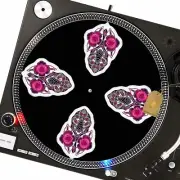 Bloodshot Aliens Slipmat Turntable 12" for DJ Vinyl LP Audiophile