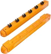 Generic 1Set Wall Mounted Billiard Pole Rack Multi Hole Cue Stand for Cues Wooden Stick Holder for Billiards Accessories Space Saving Design