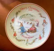 Peter Rabbit Wedgwood Christmas Collector Plate 1999 Made In England