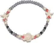 [Shegirl] Boho Sea Turtle Anklet Bracelet Starfish Crystal Adjustable Anklet Bracelet Beach Jewelry for women, in, Acrylic, no gemstone