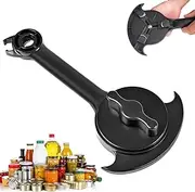 Jar Opener for Weak Hands，2023 New Open Jars with Ease - Jar Opener for Seniors with Arthritis，Adjustable Lid Opener/Bottle Opener-Can Openers for Seniors with Arthritis Kitchen top Gadgets (Black)