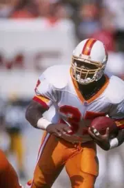 Jerry Ellison Tampa Bay Buccaneers in action during the Buccane- 1996 Old Photo