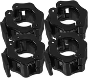 Kisangel 4pcs Dumbbell Clamp Barbell Weights Clip Heavy Duty Barbell Clip Quick Release Fitness Gym Accessories