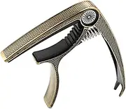 CATIEBYE Guitar Capo Tone Modified Clamp Portable Classical Music Accessory High Elastic Spring for Quick Adjustments Durable Design for Snake Pattern