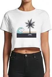 [Smartprints] Women's Tour Of California On Sea Crop Top -Image by Shutterstock