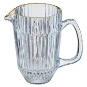 Amara 1.6L Glass Jug Pitcher Water/Juice Container Glassware w/ Handle Blue