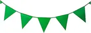 Bunting Flags 20Flags 8M White Garland Pennant Bunting Wedding Decoration Fabric Banners Wedding Party Bridal Decoratio Bunting (Color : Light Green, Size : M)