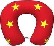 DRTGEDS Vietnamese Flag Travel Pillow Gift, Best Memory Foam Neck Pillow Head Support Soft Pillow for Sleeping Rest