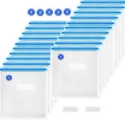 Reusable Sous Vide Bags 27 Pcs, Vacuum Food Storage Bags (11 X 10 In) 2.9L