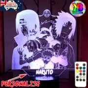 NARUTO SHIPPUDEN PERSONALISED 3D LED Battery USB Night Light Colour Change Lamp