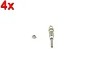 BOSCH 4x Glow Plugs For TOYOTA 4 Runner Corsa Cressida VW Taro 74-10 0250202096 (for: Toyota)