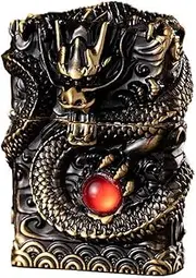 Cool Lighters Windproof Dragon Antique Lighter Reusable Kerosene Wheel Lighter for Collection Decorative Gift (Bronze)