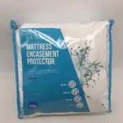 LUCID Encasement Mattress Protector - Completely Surrounds Mattress Queen