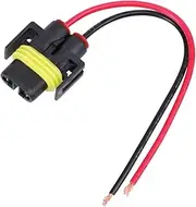 BUGUUYO Xenon Power Line Plug Cord for Lights High Discharge Low Voltage Line Easy Installation Pre Wired for LED Kits Compatible with Stock Harnesses