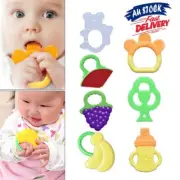 Baby Teether Toy Toothbrush Infant Cartoon Shape Silicone appease Gift For Kids