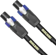 Mogami Gold Speaker SO-20 Amplifier to Cabinet Speaker Cable Neutrik speakON Male Plugs 4-Pole Gold Contacts Straight Connectors 20 Foot