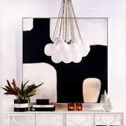 Cloud Pendant Light 3Lt Medium in Frosted White
