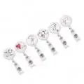 Retractable Badge Reel Clip Portable Nurse ID Name Card Badge Holders Accesso TU