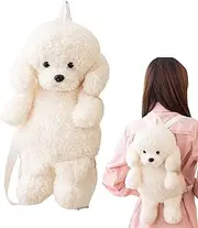 [Generic] Plush Animal Bag | Cute Plush Backpack Purse - Cute Realistic Dog Shape Purse For School Kids Girls Women Outdoor Travel
