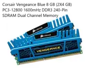 Corsair CMZ8GX3M2A1600C9B Vengeance Blue 8 GB (2X4 GB) PC3-12800 1600mHz DDR3