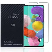 [1 PACK] Samsung Galaxy A51 Screen Protector Full Coverage Tempered Glass Screen Protector Guard (Clear) - Case Friendly