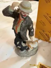 Emmett Kelly Jr. Clown Figurine with Dog