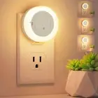 LED Night Lights Plug in Dimmable Nightlight Plug Into Wall with Light Sensor...