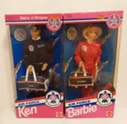 Special Edition 1993 Air Force Thunderbird Barbie & Ken #11552 & #11554 NOS