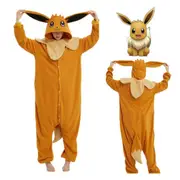 Pokemon Cosplay Costume Adult Pajama Party Costume Halloween - Eevee