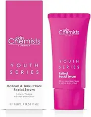 [Skin Chemists] Retinol Bakuchiol Facial Serum with Hyaluronic Acid | Retinol Serum for Face with Advanced Anti-Aging Formula having 3 Potent Powerhouses - Rejuvenate, Smooth, and Brighten Your Skin - 30ml V2