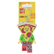Lego Kids/Children Pizza Guy Key Light Minifigure Keychain Keyring