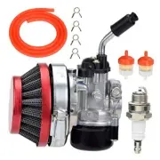 2 Stroke Carburetor Kit for 49cc 50cc 66cc 80cc 100cc Engine Motorized RED