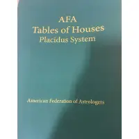 在飛比找蝦皮購物優惠-AFA tables of houses placidus 