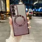 Electroplating TPU Slim Case For Samsung Galaxy S24 Ultra S23 S22 Magnetic Cover