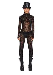 [Club Exx] Butterfly Utopia Mesh Catsuit