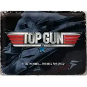 Nostalgic Art Large Sign Top Gun - The Need For Speed 30x40cm