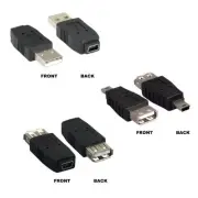 USB 2.0 Mini B 5 Pin to Type A Male Female Adapter Converter Camera Phone PC MAC