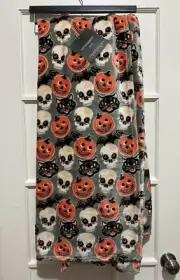 CYNTHIA ROWLEY HALLOWEEN RETRO Vintage STYLE FLEECE THROW BLANKET New