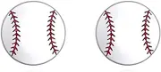 [KZX] Baseball Studs Earrings for Men Women 925 Sterling Silver Baseball Sports Earrings Jewelry Gifts for Mother Wife, Normal, Sterling Silver, Created Cubic Zirconia