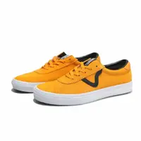 在飛比找PChome24h購物優惠-VANS 休閒鞋 SPORT V LOGO 板鞋 黃黑 男 