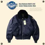 國外代購 1940美國空軍B15C空軍藍真羊毛領加厚飛行夾克 保暖防風 內設計口袋 型男必備 飛行外套