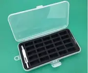 Bobbin Storage Box Holds Up To 25 "M" Style Large Bobbins +Auto Needle Threader