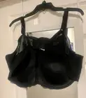 NEW $49.50 Curve Bra 48C 360° BACK SMOOTHING PUSH-UP WIRE-FREE Black/Lace