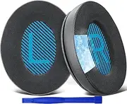 SoloWIT Professional Cooling-Gel Earpads Cushions for Bose Headphones, Replacement Ear Pads for Bose QuietComfort 15 QC15 QC25 QC2 QC35/Ae2 Ae2i Ae2w/SoundTrue & SoundLink Around-Ear & Around-Ear II (Blue&Black)