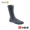 【Injinji】LINER羊毛中筒內襪-石墨色