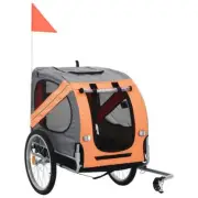 2-in-1 Pet Stroller Bike Trailer Dog Cat Travel Jogger Pram Pushchair Carrier