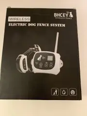 BHCEY Wireless Electric Dog Fence System Rechargeable Collar 80-1640 Sq Ft Open