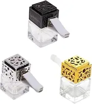 Vaguelly 3Pcs Rotatable Car Perfume Bottles Clips Fragrant Diffuser for Car Air Outlet Stylish Empty Containers for Essential Oils and Air Fresheners